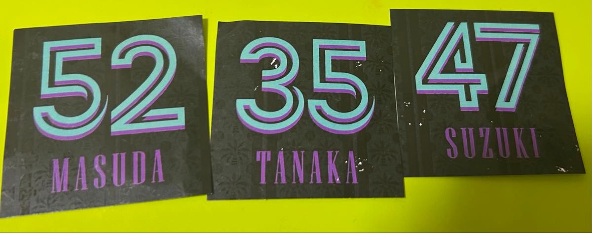 千葉ロッテマリーンズ 益田直也 52 ブラックサマー サイズO おまけ有り 千葉ロッテマリーンズブラックサマーステッカー 3枚セット35 47
