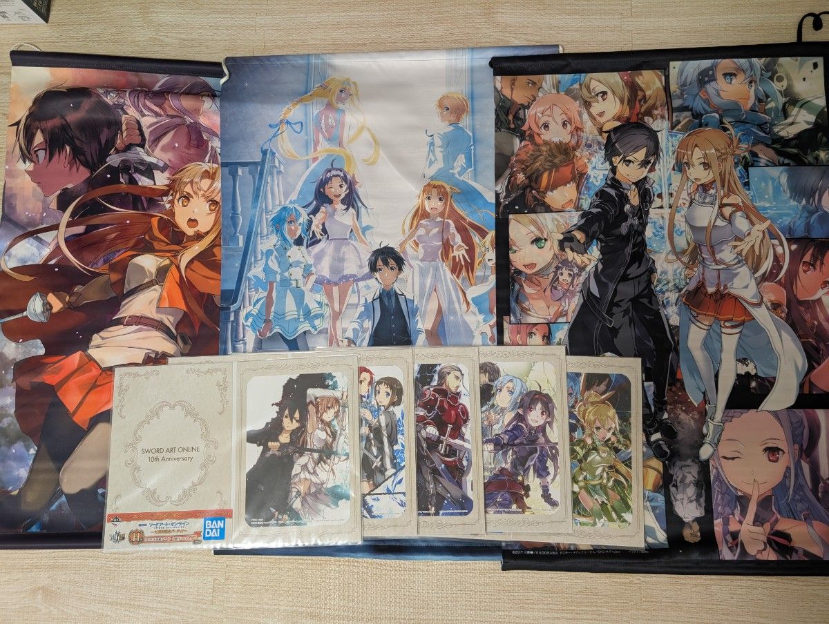 ソードアート・オンライン B2サイズ ポスター3枚セット ソードアート・オンライン SAO B2 タペストリー 3種 一番くじ