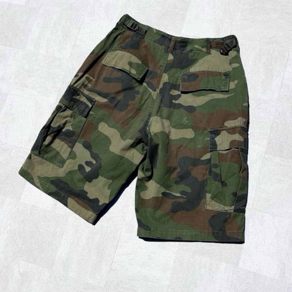 【未使用美品・完売品】arca vintageデッドストックハーフカーゴパンツ 古着 90s USA vintage 米軍 USARMY 迷彩 ミリタリー ショーツ