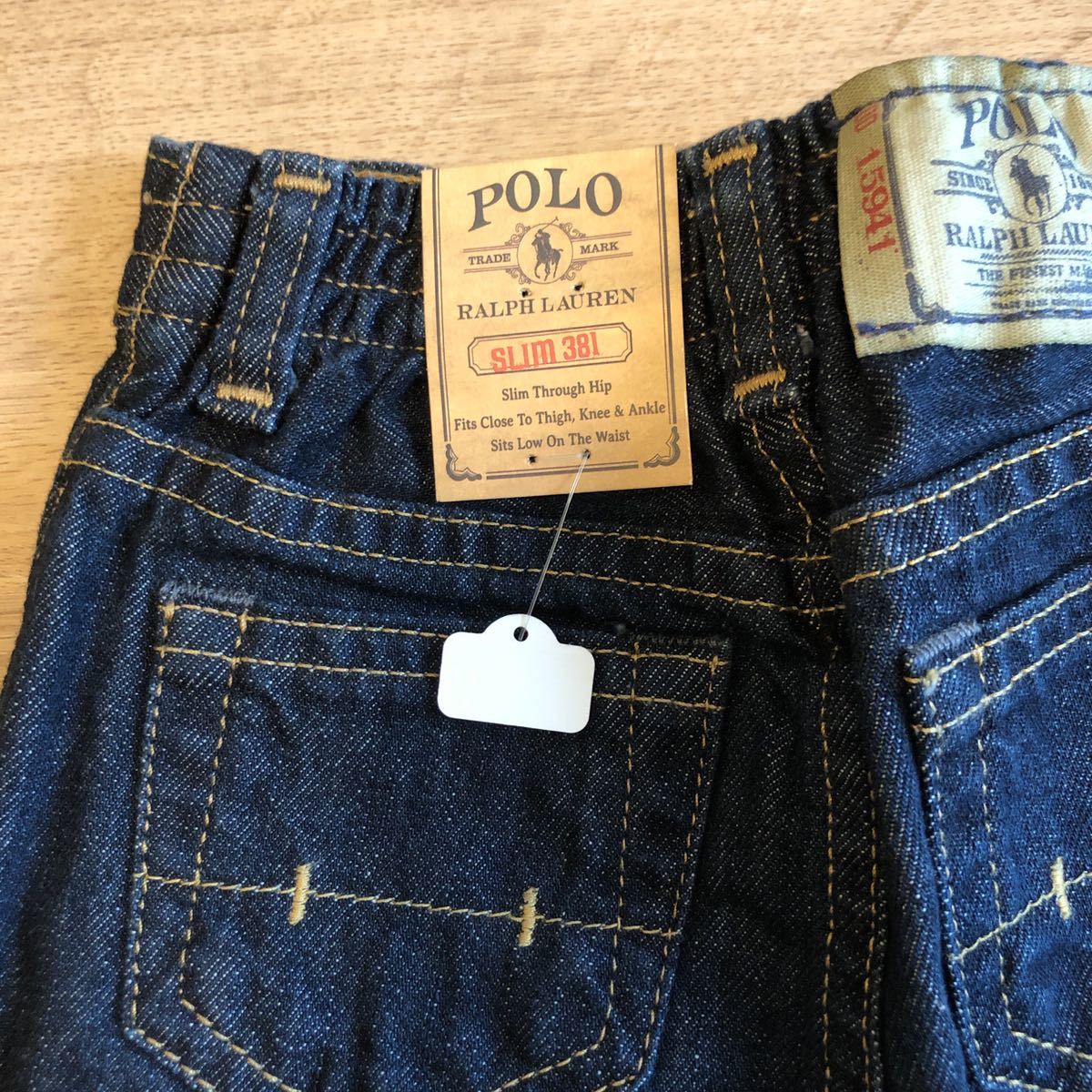 新品未使用 POLO RALPH LAUREN キッズデニムパンツ SLIM381 サイズ24M 24ヶ月児　NY買付品_画像3