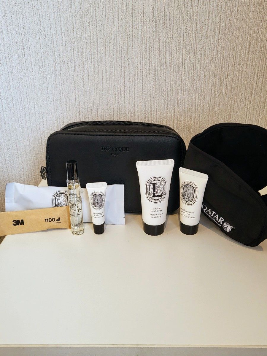 新品 diptyque ディップティック カタール航空アメニティ 2セット カタール航空Qsuite用アメニティセット diptyque ディップ