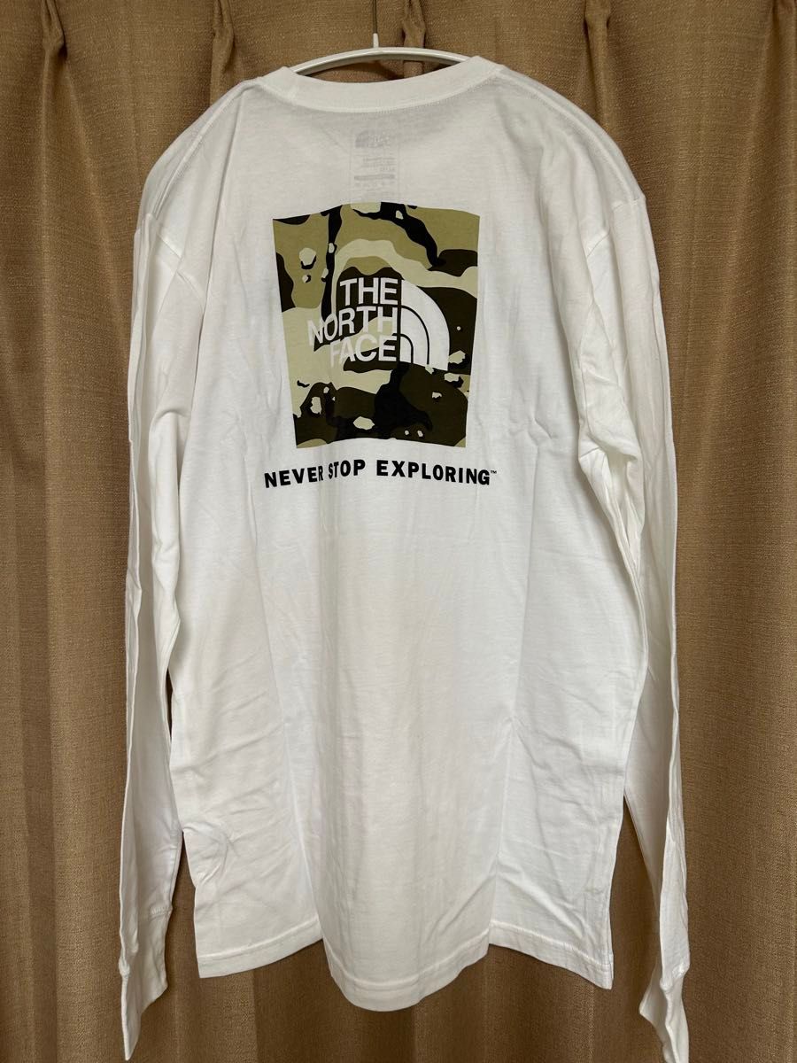 レイヤード ロングスリーブ Tシャツ ロゴプリント 迷彩 cr8112 THE NORTH FACE ノースフェイス ロングスリーブ Tシャツ ロンT M
