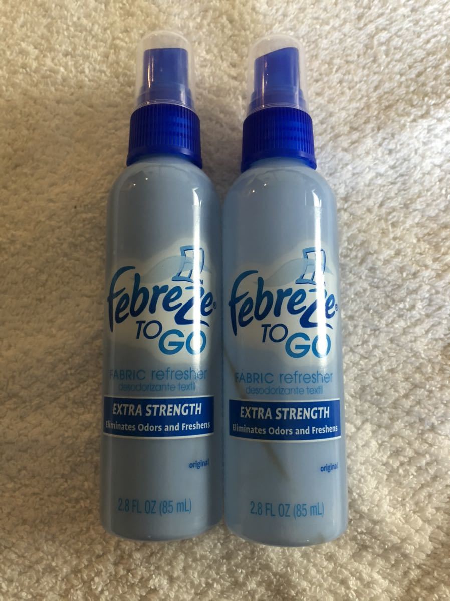 *USA made! unused Febreze to go 2 pcs set fab Lee z* extra strength 