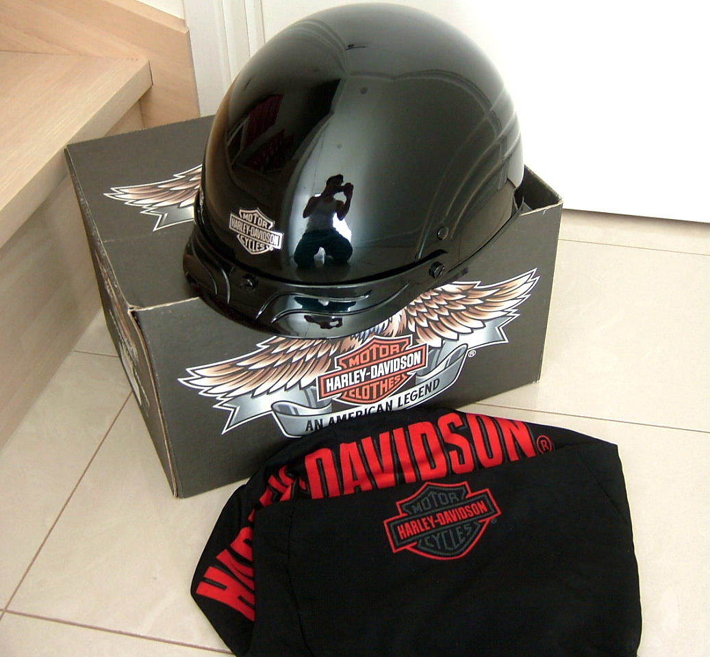 レビュー高評価の商品! HARLEY-DAVIDSON純正 ハーフヘルメットXXL 黒