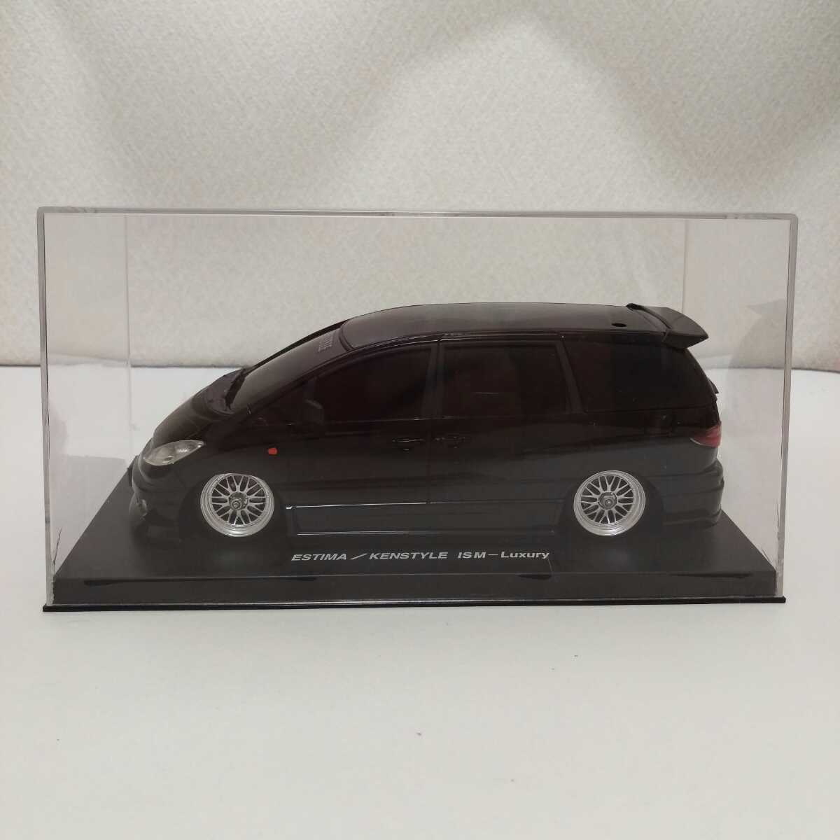 エアサス ラジコン エスティマ BBS LM 1/24 スカイネット 19インチ