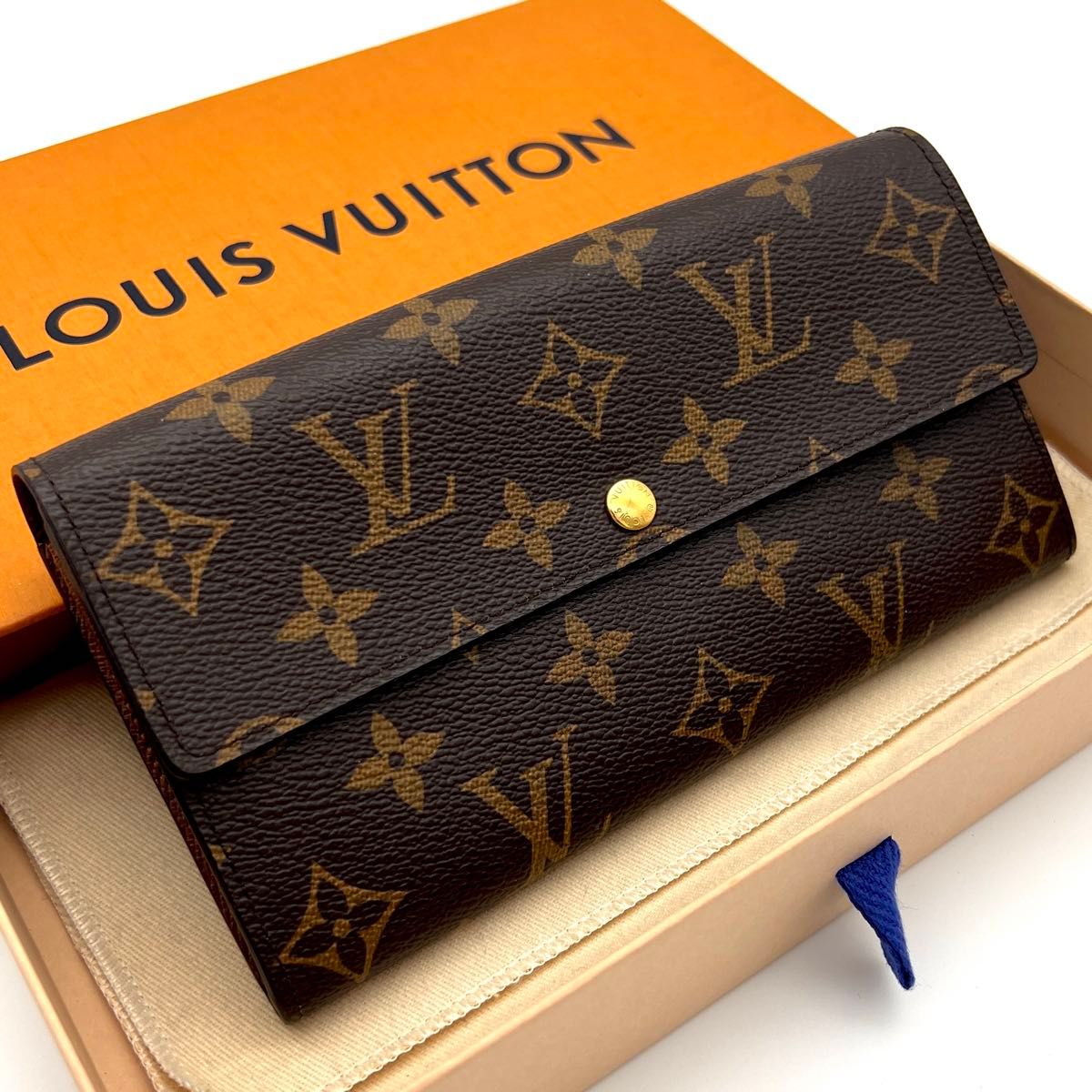 【美品】LOUIS VUITTON 財布 モノグラム 超極美品】ルイヴィトン モノグラム ポルトフォイユ サラ 長財布