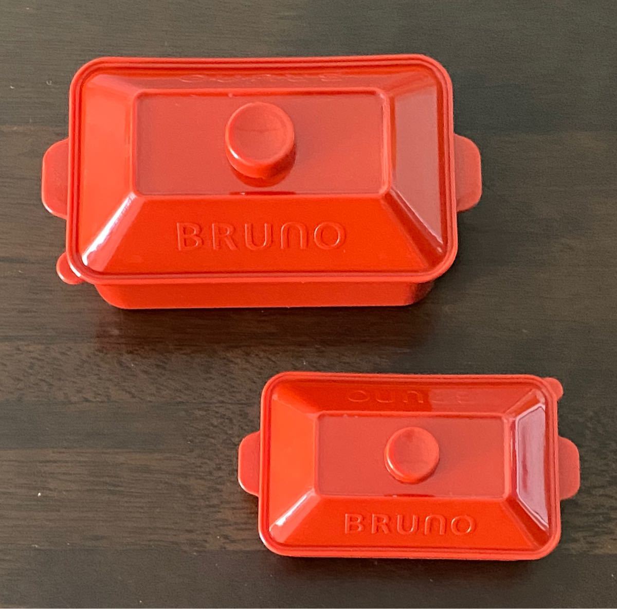 BRUNO ミニランチボックス キッチンクロス 赤 新品