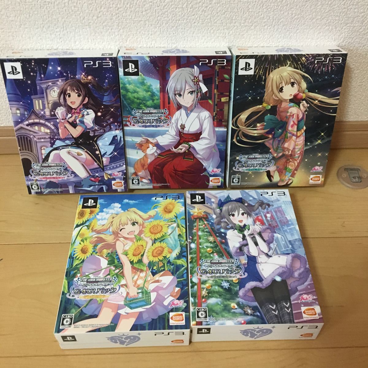 美品☆付属特典付☆PS3☆アイドルマスター★シンデレラガールズG4U★vol1.2.3.4.6★5個セット★3のソフト未開封_画像1