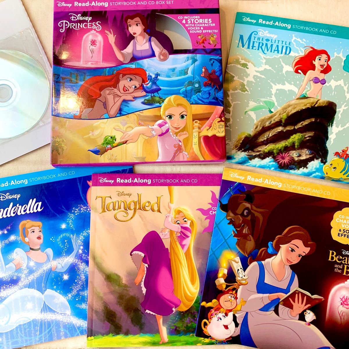 Paypayフリマ 新品 海外購入 ディズニープリンセス Cd英語絵本セット ラプンツェル アリエル Paypayフリマ 新品 海外購入 ディズニープリンセス Cd英語絵本セット ラプンツェル アリエル