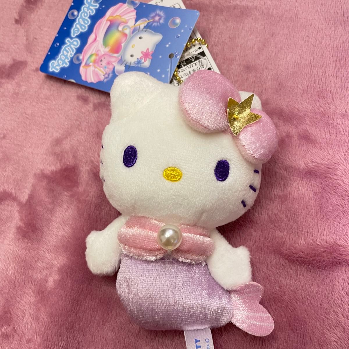 サンリオ マーメイドキティ ハギレ(ピンク) ① マスコット マーメイド ミント ピンク 人魚 ユメカワ ハロー