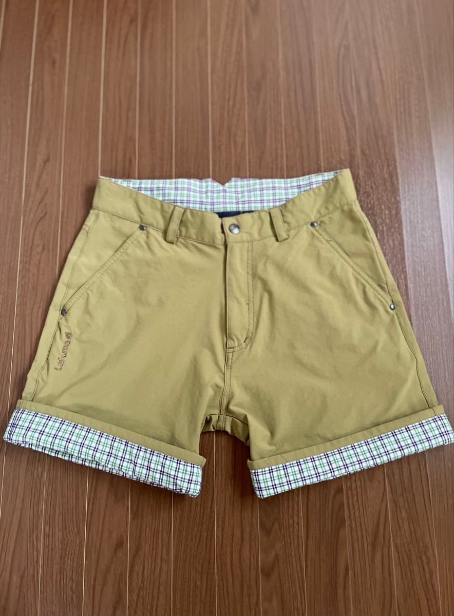 短パン(L) カーキー 【EL.FO】撥水ショートパンツ 大きいサイズ