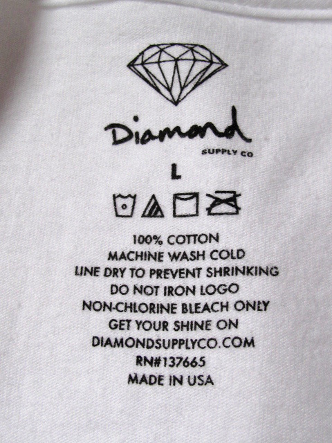 新品タグシール付 米製 Diamond Supply co.ダイヤモンドサプライ LA発 ビッグロゴTシャツ ストリート フォト デザイン アソート半袖 L_画像4