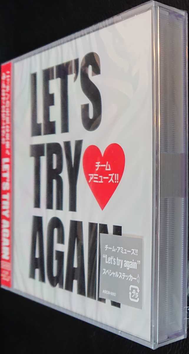 送料無料 新品即決 チーム・アミューズ!!Let's try again CD+DVD ステッカー封入 サザンオールスターズ 三浦春馬 ポルノグラフィティ_画像3