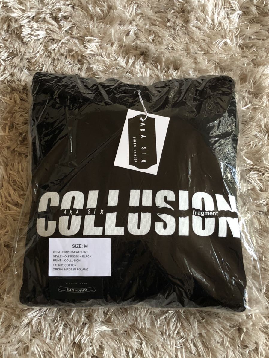 AKA SIX fragment M 黒 COLLUSION スウェット 新品　藤原ヒロシ　フラグメント_画像1