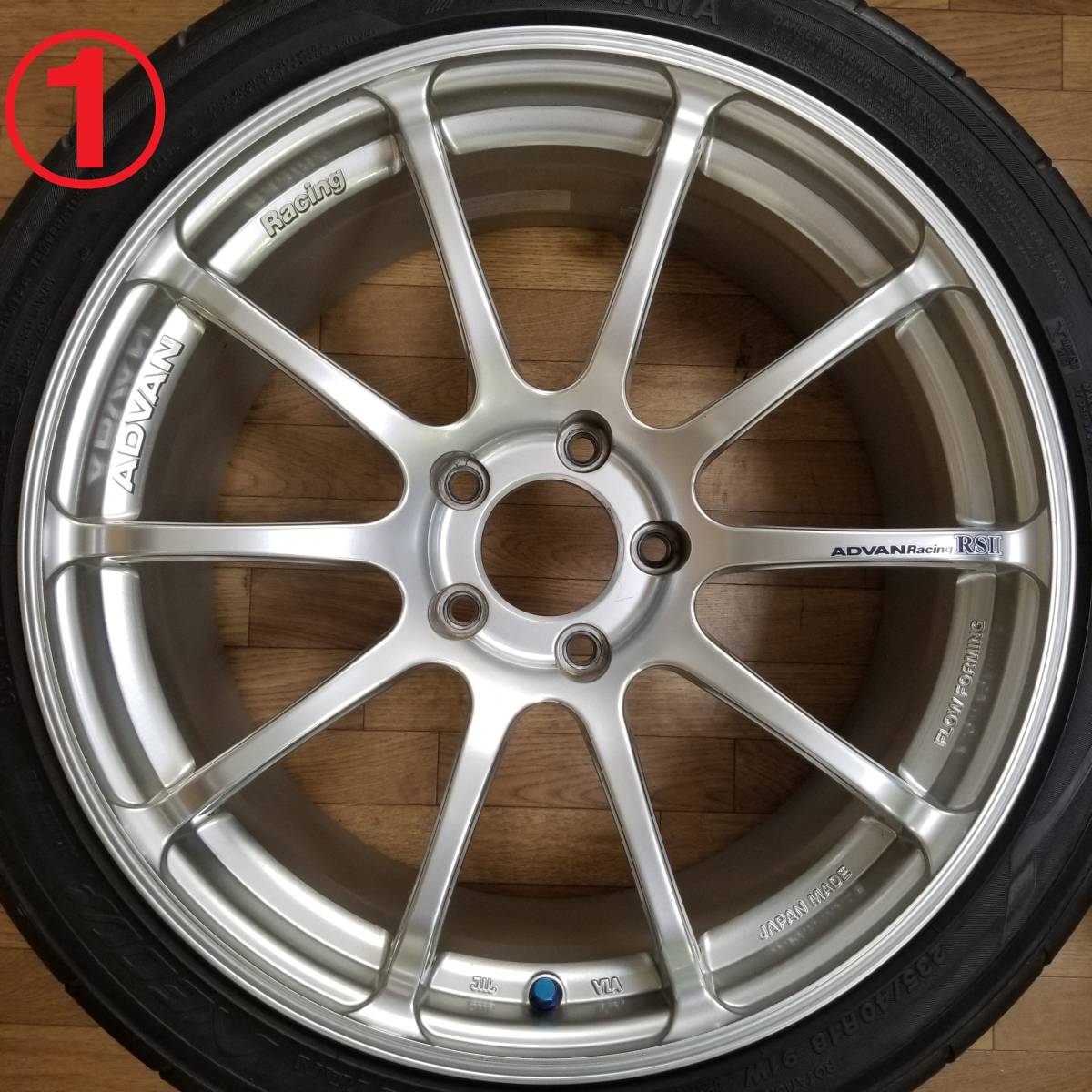 当店一番人気 18インチ 8.5J 40 PCD114.3 ADVAN Racing RSⅡ アドバン