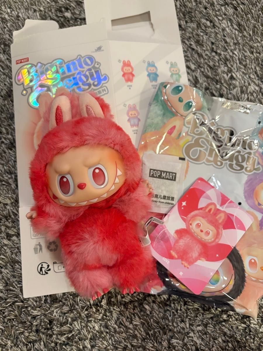 【正規品】POP MART Big into Energy (LOVE) ラブブ 正規品 POP MART Big into Energy LOVE ラブ 赤 エナジー
