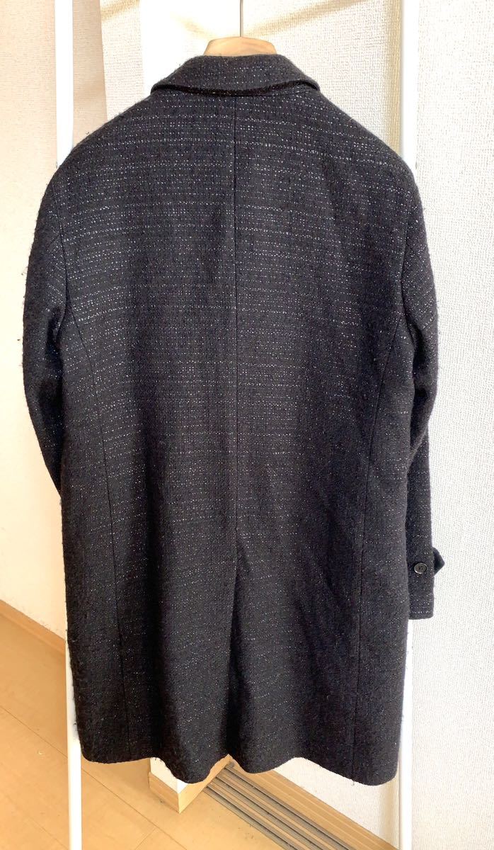 ジョセフ オム JOSEPH HOMME グレー ツイード ロングコート 50