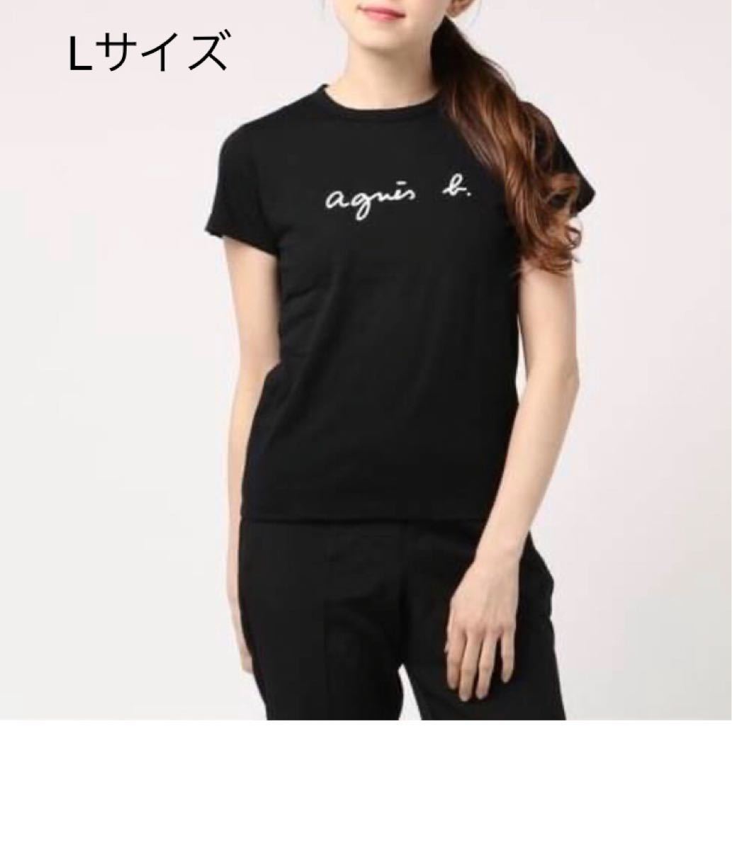 【Agnes b】アニエスベー★Tシャツ・Lサイズ★レディース★ブラック