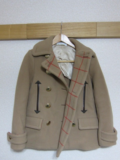 sacai luck Pコート ベージュ サカイ ラック_画像1