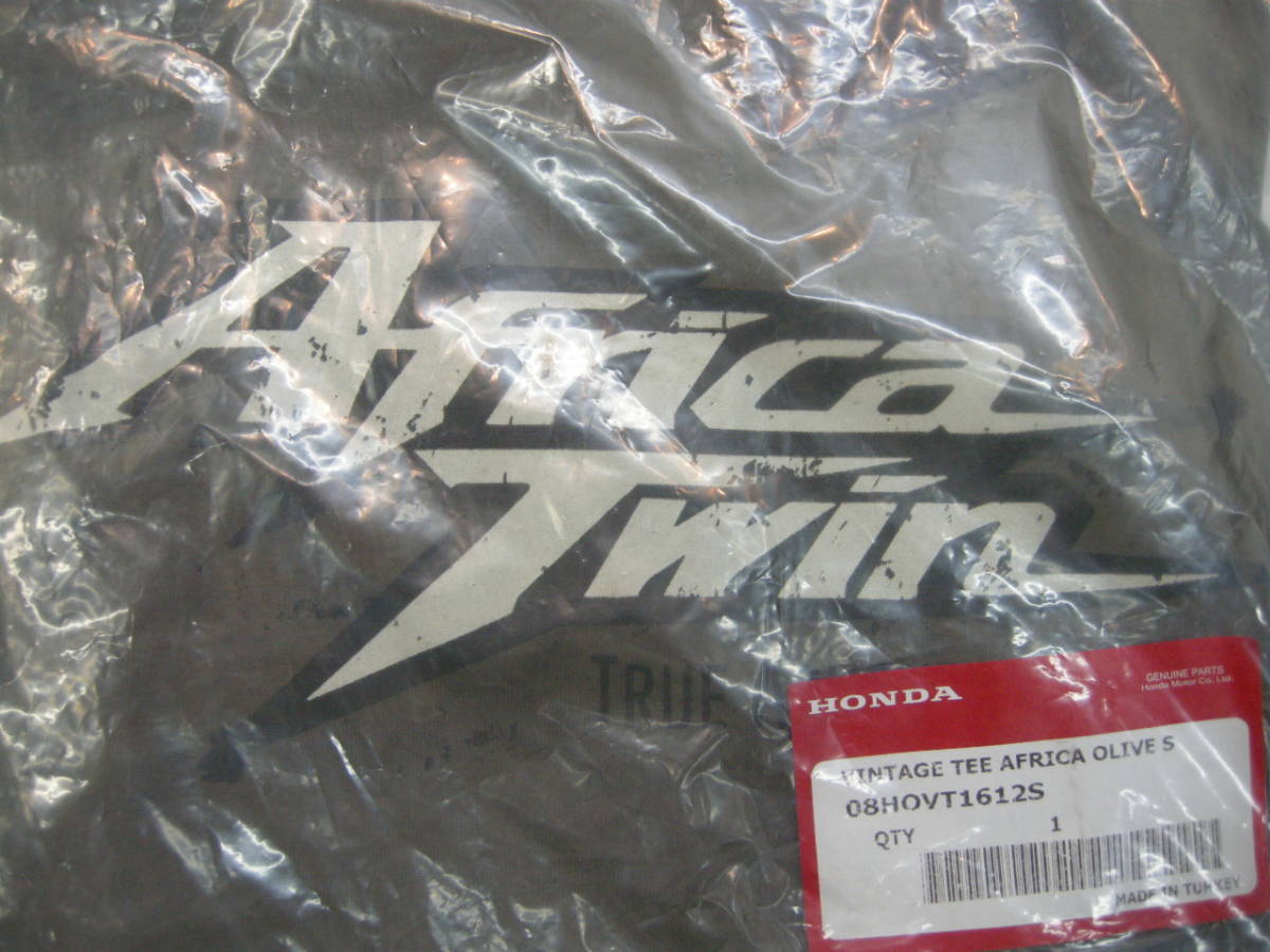 ★EUホンダ純正☆ アフリカツイン　Tシャツ【EUサイズS オリーブ色】 Afria Twin CRF1000L CRF1100L _画像2