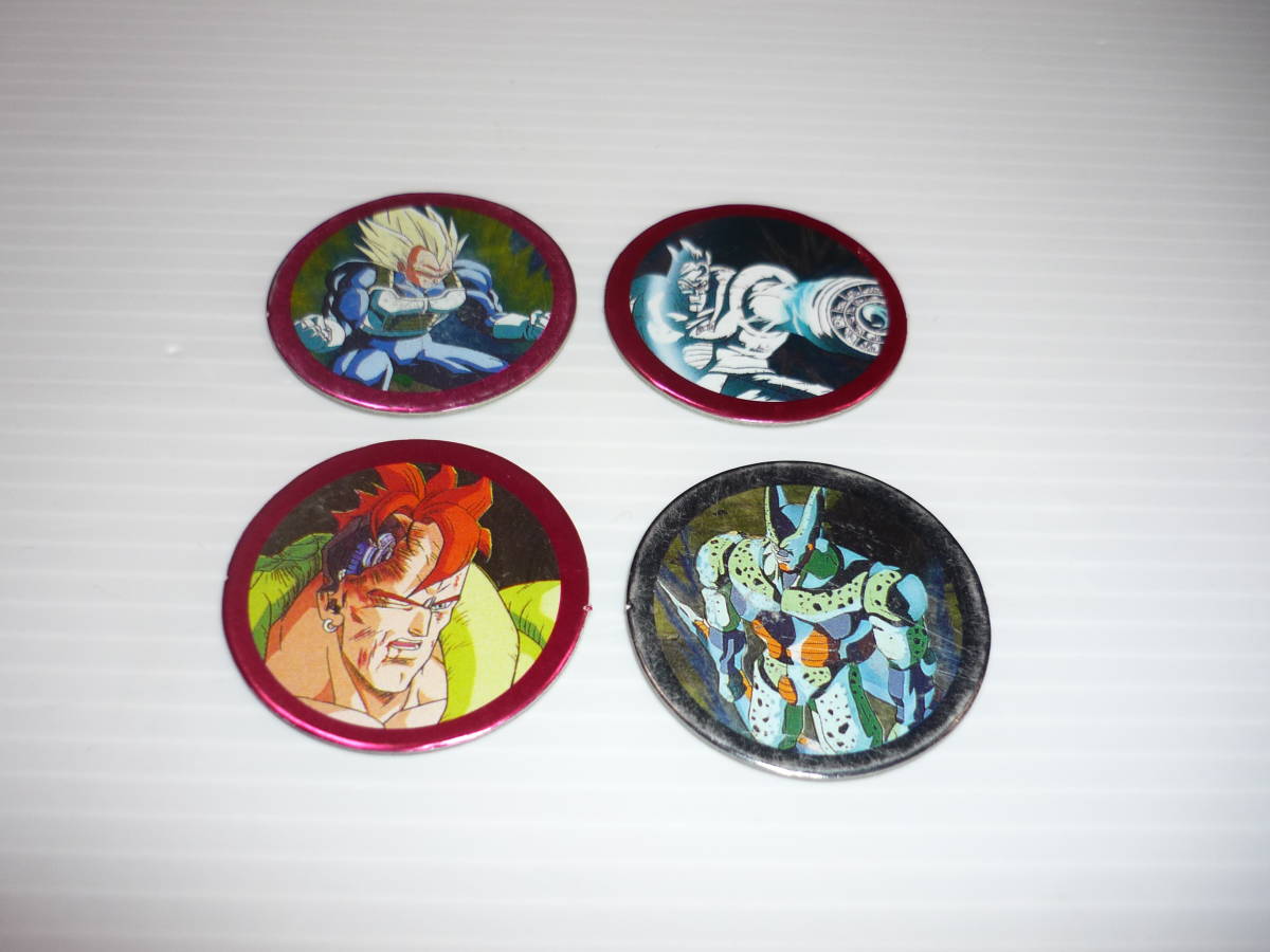 ドラゴンボールZ 4種 4枚セット 丸メンコ めんこ 面子 / 人造 ドラゴンボールZ 4種 4枚セット 丸メンコ めんこ 面子 / 人造
