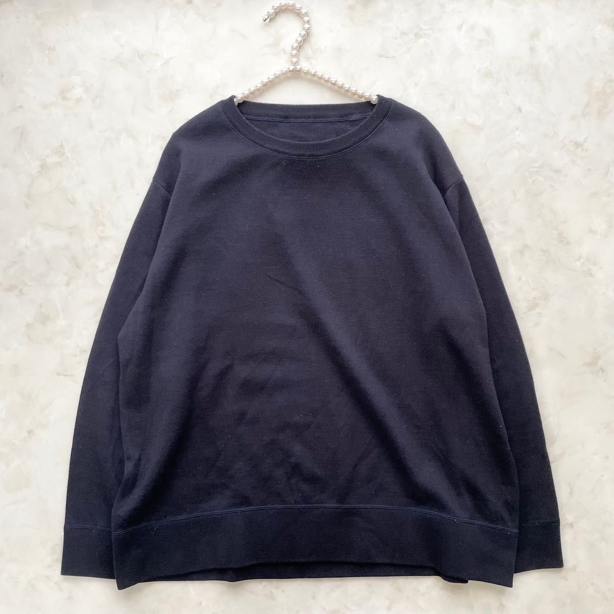 MUSE ドゥーズィエムクラス TURPAN リブ7分袖ニット ブラック 黒 MUSE Deuxieme Classeミューズドゥドゥーズィエムクラス Double