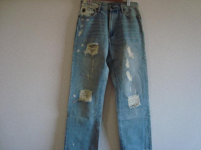 *Abercrombie&Fitch* Vintage способ повреждение обработка & б/у обработка Denim PANT* размер 30* Турция производства *USED прекрасный товар!