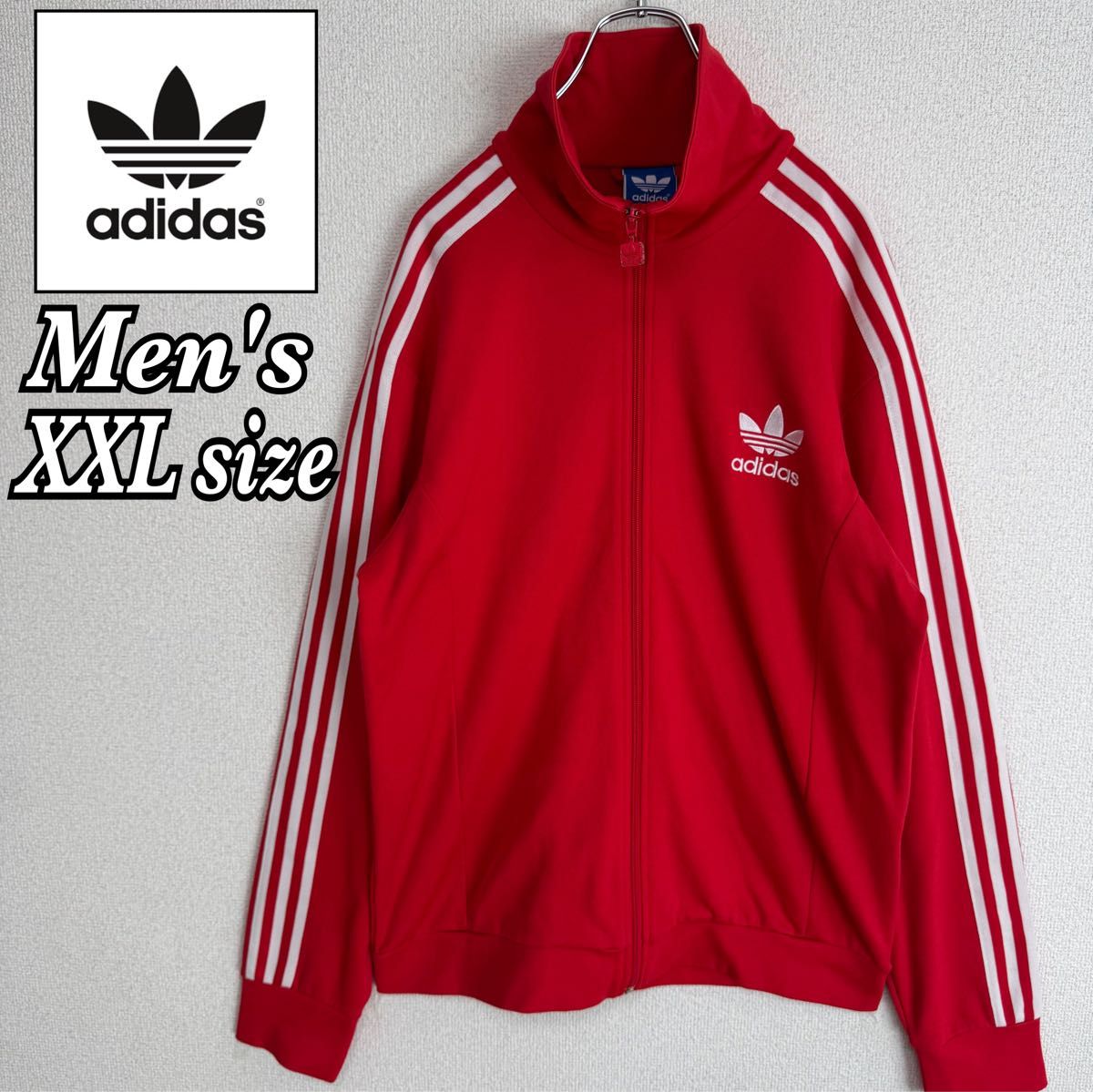 アディダス トラックジャケット ジャージ トレフォイルロゴ ボルドー XXL相当 adidas アディダス トラックジャケット ジャージ トレフォイル