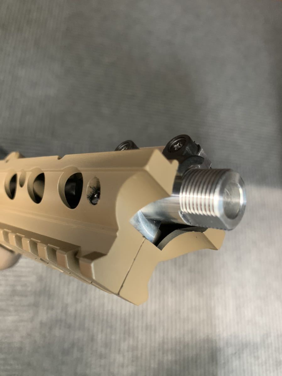 東京マルイM4ライトプロ用 アルミ製 14mm逆ネジアウターバレル 東京マルイM4ライトプロ用 アルミ製 14mm逆ネジアウターバレル