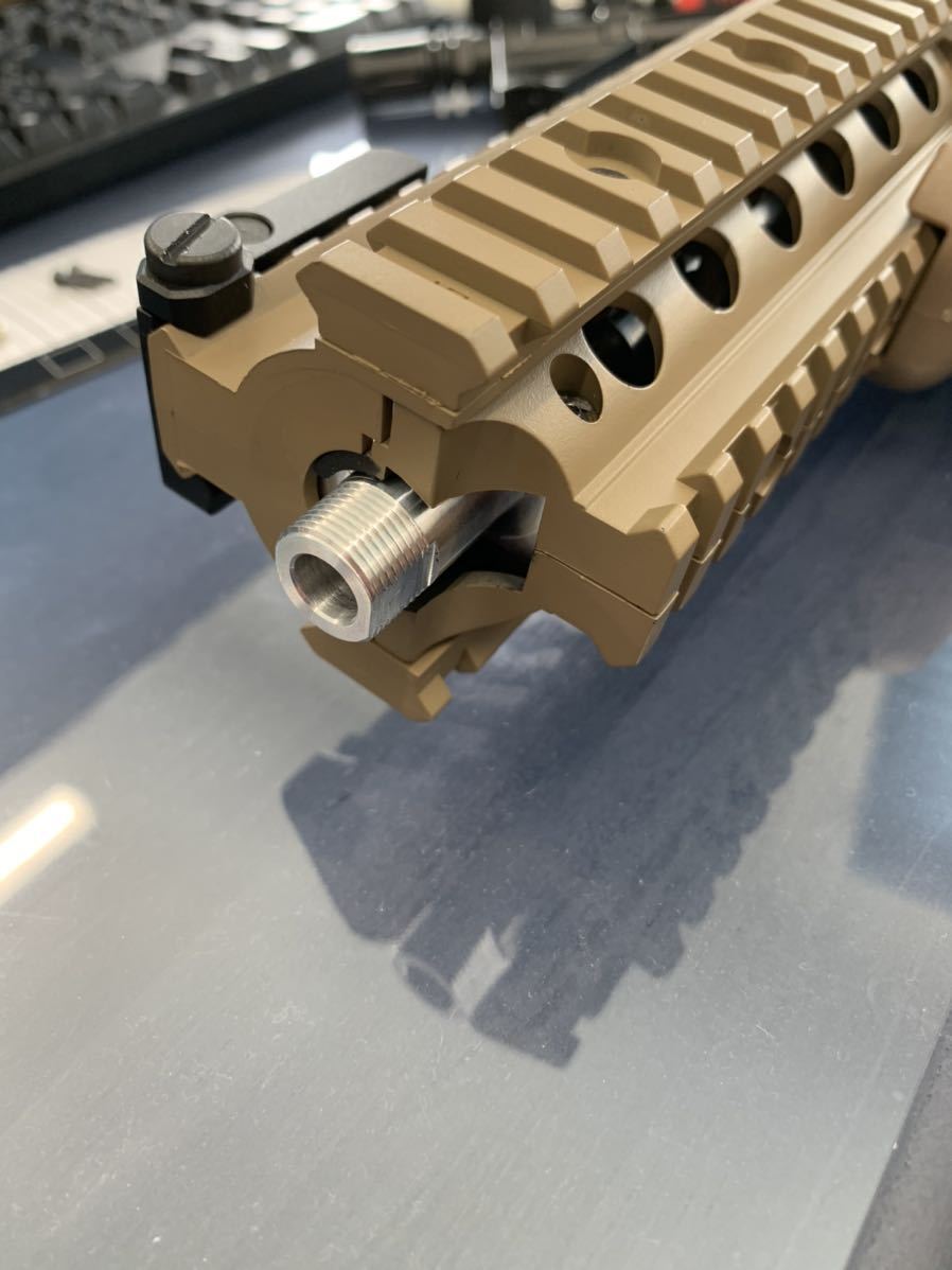 東京マルイM4ライトプロ用 アルミ製 14mm逆ネジアウターバレル 東京マルイM4ライトプロ用 アルミ製 14mm逆ネジアウターバレル