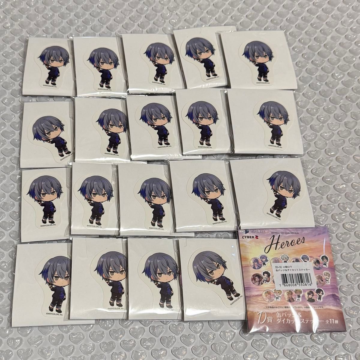 小柳ロウ 缶バッジ&ステッカー 未開封 にじさんじ にじさんじ 小柳ロウ 小柳 ロウ 海の家 HEROES くじ D賞 缶