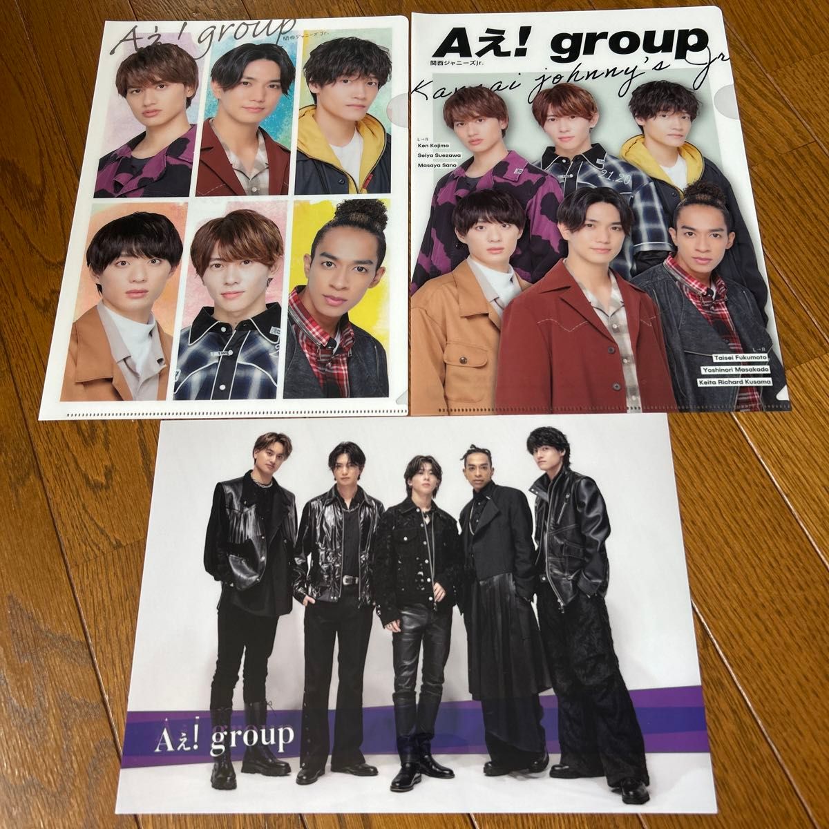 Aぇ!group クリアファイル 2 Aぇ groupのセブンイレブンコラボのクリアファイル2枚クリア