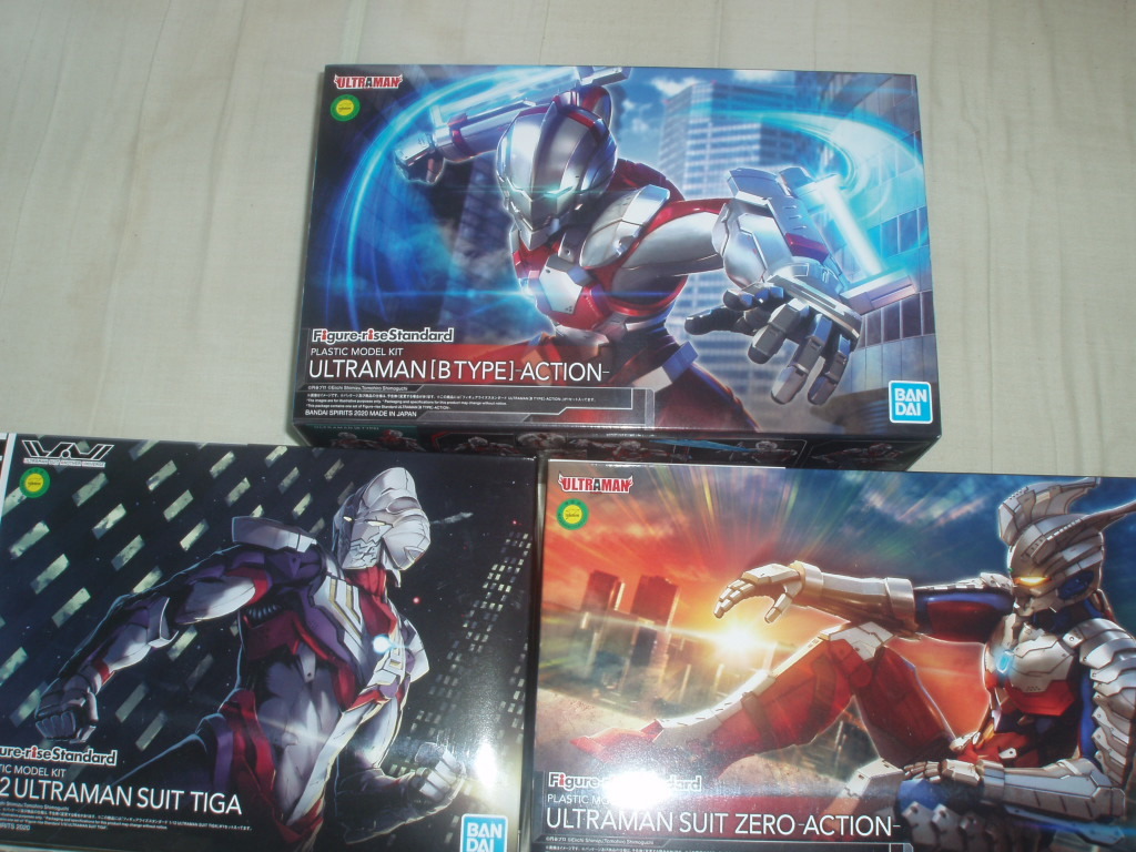 フィギュアライズスタンダード★ULTRAMAN SUIT TIGA&ZERO&B TYPE-ACTION★超動Hero's全4種★コミックジャンク8冊+おまけ★中古レアセット