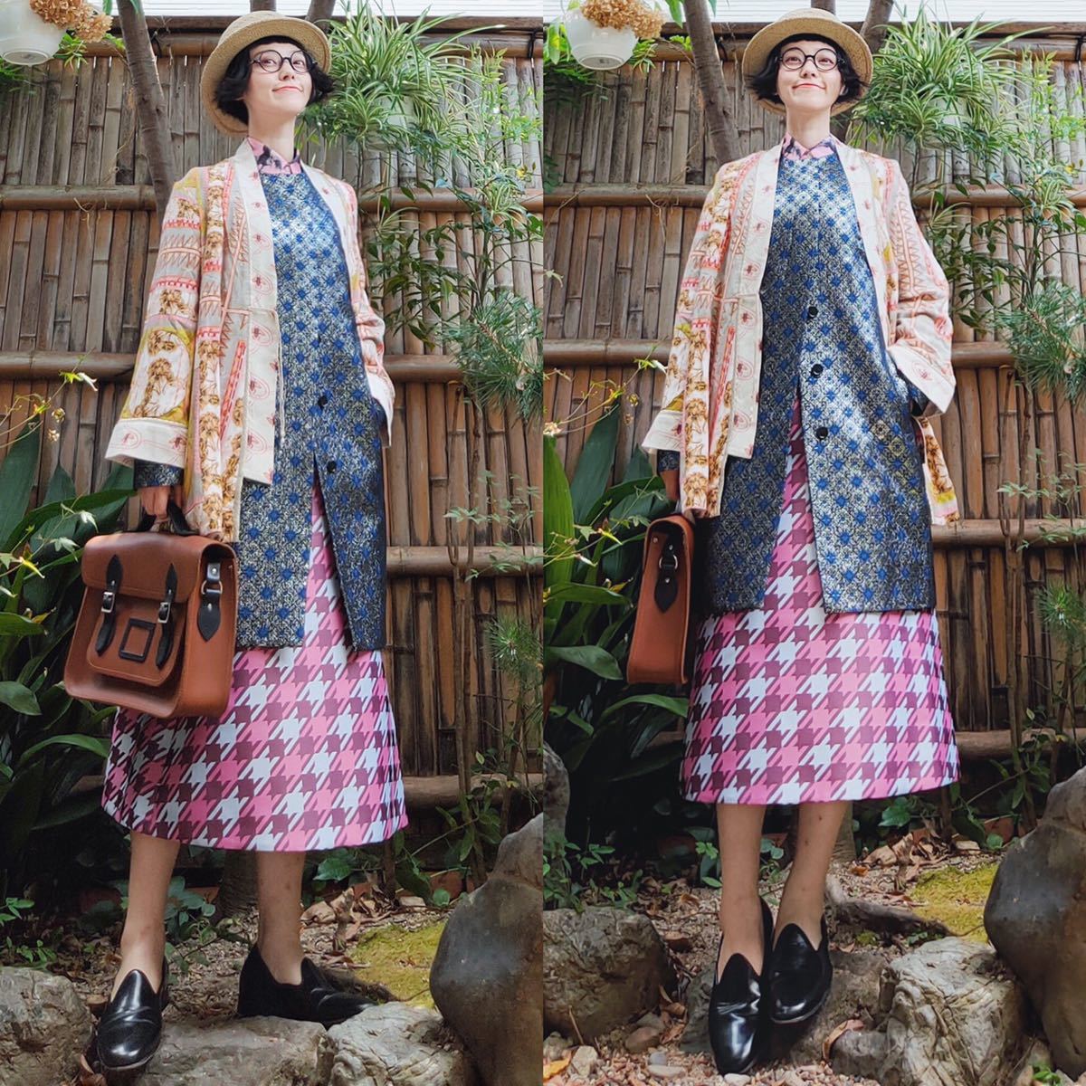 イタリア製 msgm エムエスジーエム ラメ入刺繍ジャガードノーカラー