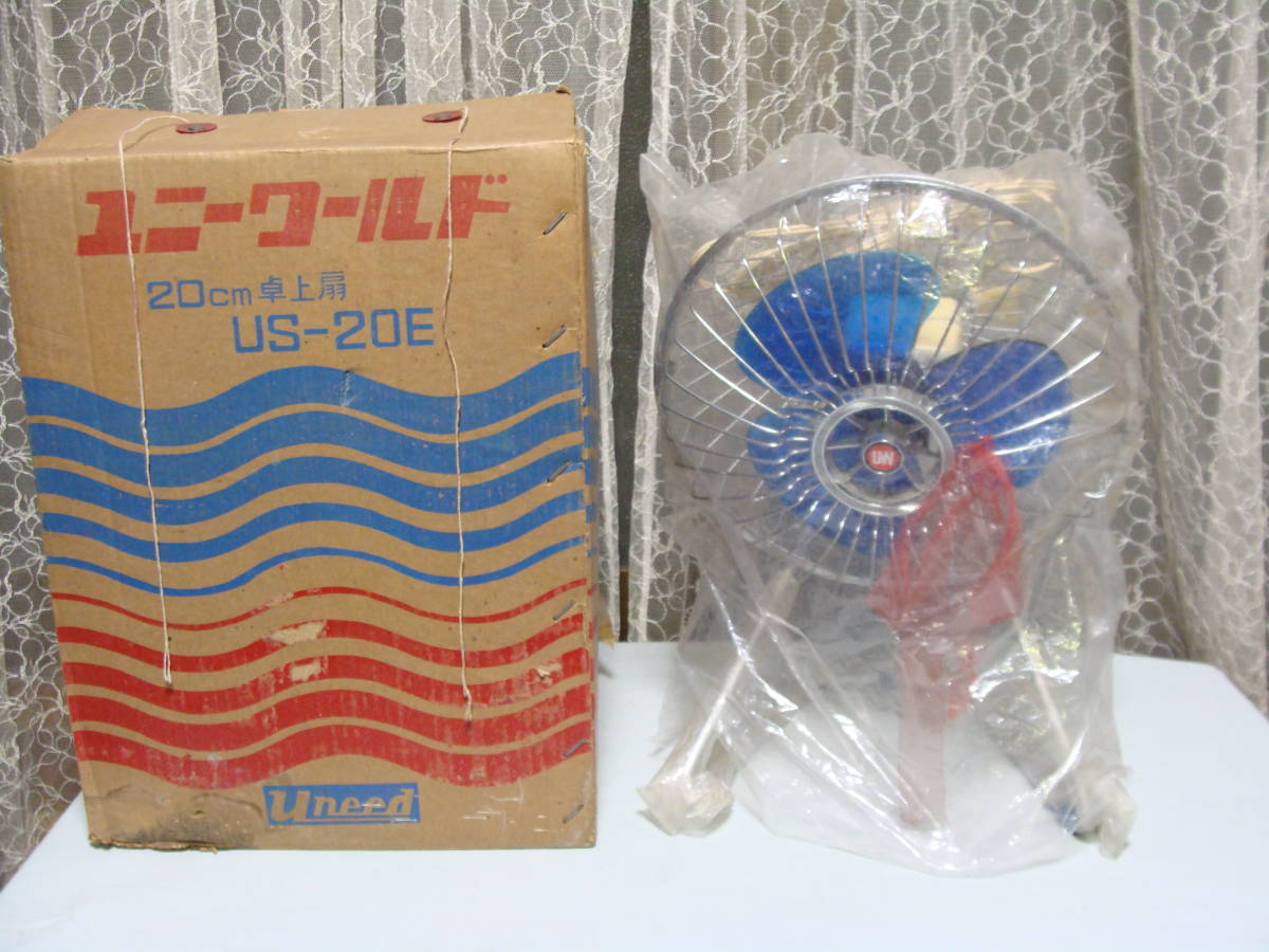  dead stock Uni - world desk electric fan US-20E operation goods 