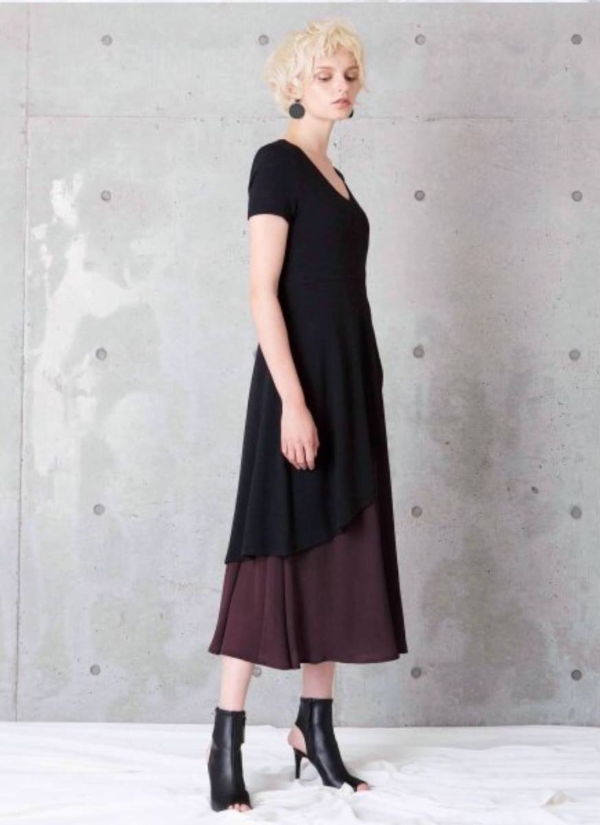 激安通販の マキシ丈ワンピース/ロング Dress Bicolor Asymmetry