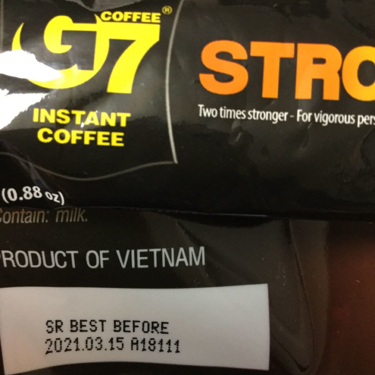 G7ベトナムコーヒー　ストロングX 2  正規品　40個