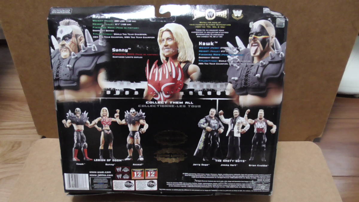 JAKKS WWE CLASSIC SUPER STARS регулирование on obdu-m load * Warrior z ограничение Hawk & животное & Sunny нераспечатанный 