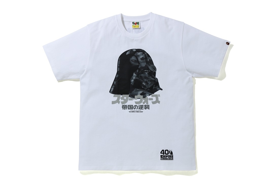 「【BAPE × STAR WARS】DARTH VADER TEE / WHITE」Sサイズ Tシャツ エイプ A BATHING APE スター・ウォーズ ダース・ベイダー