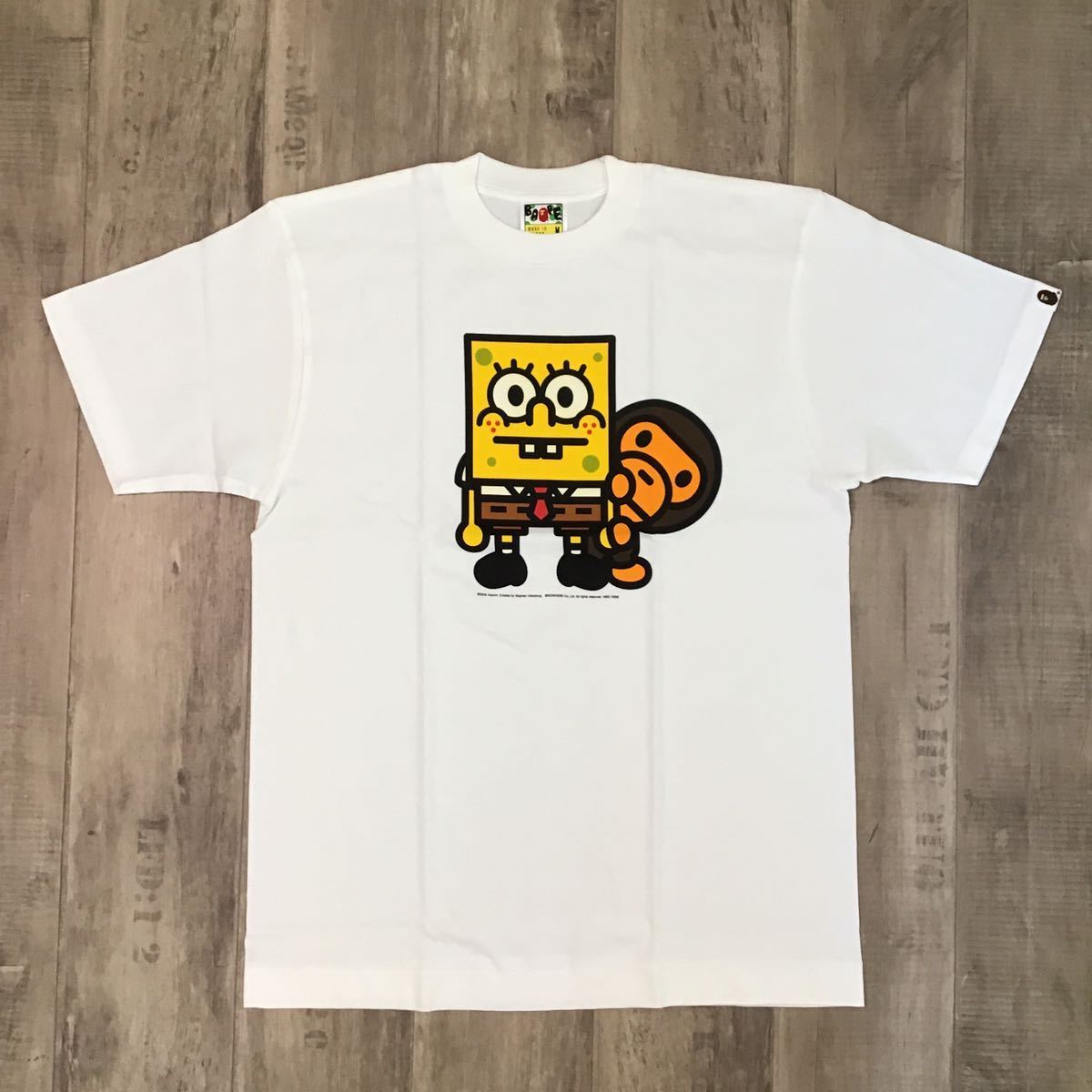 ★新品★ スポンジボブ × baby milo Tシャツ Mサイズ a bathing ape bape エイプ ベイプ アベイシングエイプ Sponge Bob マイロ 3623