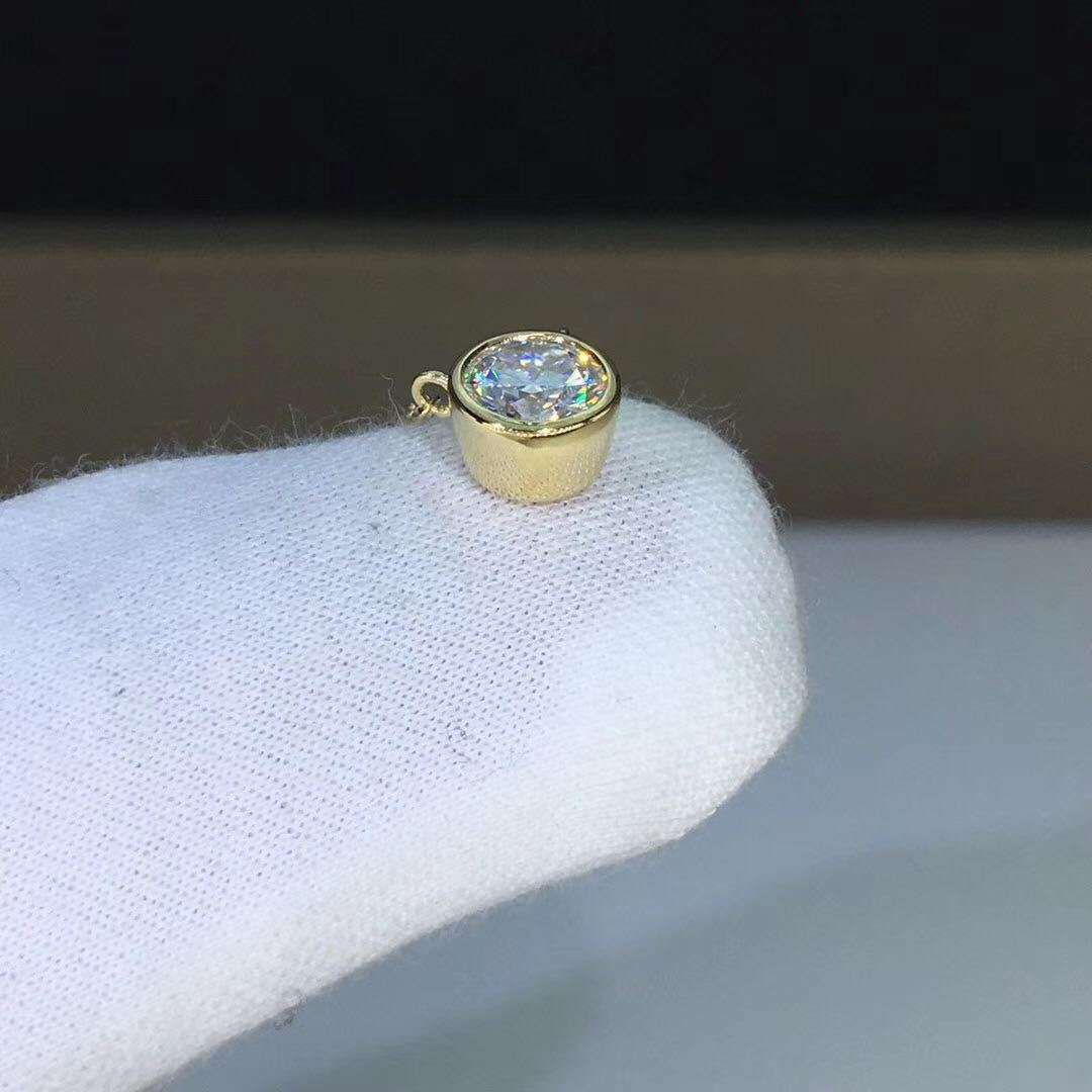 1.0カラット】輝くモアサナイト ネックレス K18YG rodgersyachtsales.com