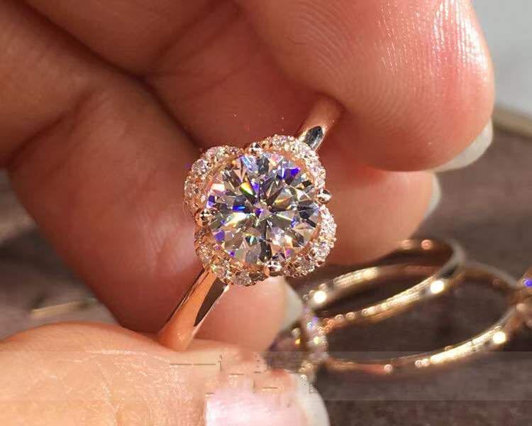 newデザイン】黄金の薔薇 モアサナイト リング K18PG ccpamazonas.org