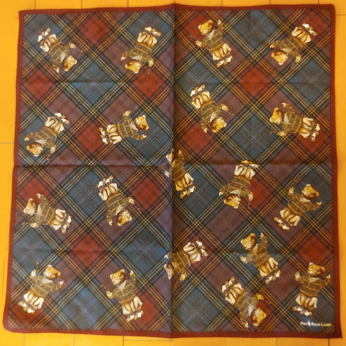 Polo Ralph Lauren ハンカチ 【新品未使用】90sヴィンテージ 未使用新品 希少 90'Sデッドストック POLO Ralph Lauren ポロ
