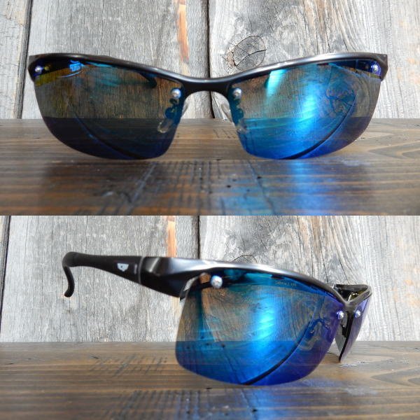 < polarized light sunglasses >COOL BIKERS original #CBSP10-2# blue mirror *FC: mat gunmetal ru!