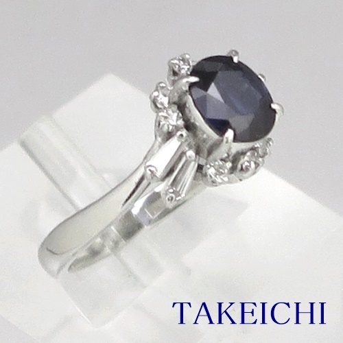 人気海外ブランドアイテム|ファッション通販 ★サファイア ★リング Pt900 1.280ct ◆【中古】/10019945 ●11号 0.330ct ◇ダイヤモンド その他