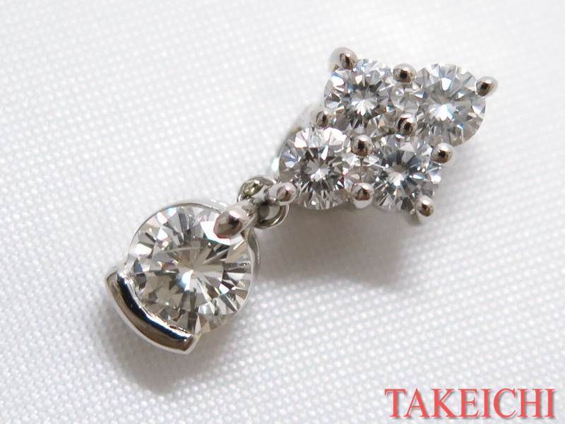 Pt900 ペンダントトップ ダイヤモンド1.13ct 仕上げ済み 31624(ダイヤモンド)｜売買されたオークション情報、yahooの商品