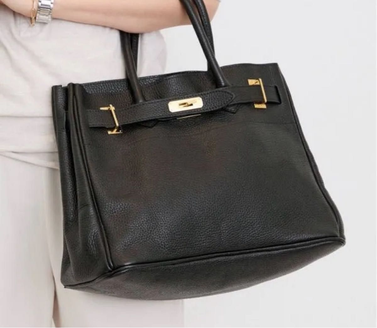 シータパランティカ トートバッグ 革ベルト付き ゴールド金具 sita parantica シータパランティカ ハンドバッグ トートバッグ