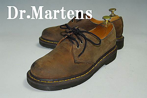 DSA2656 ドクターマーチン ベージュ 23cm 上質レザー 3ホール 良品 永遠の名作品 不朽の傑作品 ブーツ 革靴 ドレス ビジネス