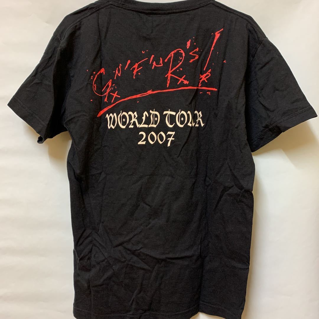 Guns N' Roses GN'R ガンズアンドローゼズ　Tシャツ　バンド　半袖　黒　ライブ　洋楽　アメリカ　USA コンサート　半袖Tシャツ