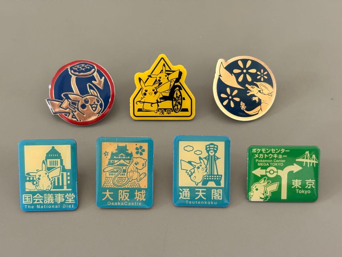 ポケモンピンバッジ ポケモン ピンバッジ セット 6個 ピカチュウ リザードン 大阪